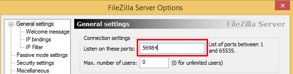 δημιουργία ftp server windows filezilla 20