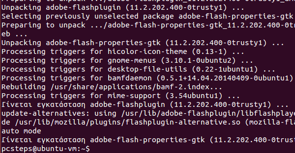 εγκατάσταση flash player στο ubuntu lubuntu linux 07