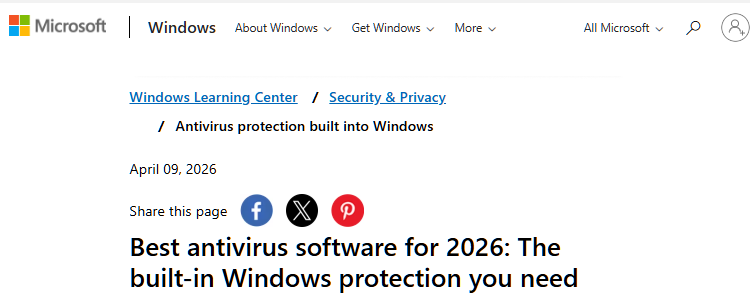 Microsoft Defender Antivirus 2