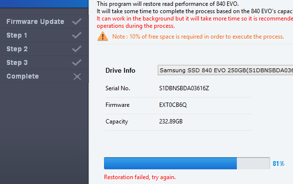 Samsung 840 Evo - Αναβάθμιση Firmware Επειγόντως 14