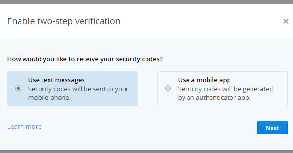 αλλαγή κωδικού dropbox και 2 step verification 08