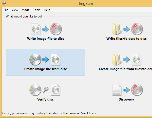 Δημιουργία ISO αρχείου με το δωρεάν ImgBurn 06