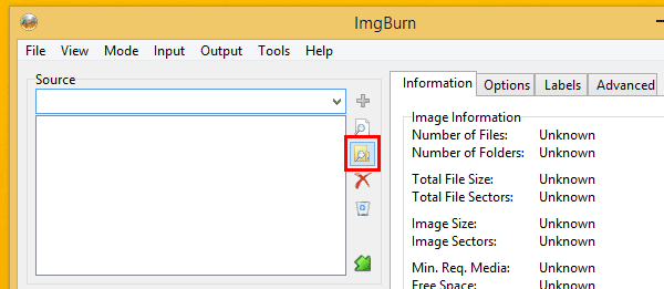 Δημιουργία ISO αρχείου με το δωρεάν ImgBurn 10