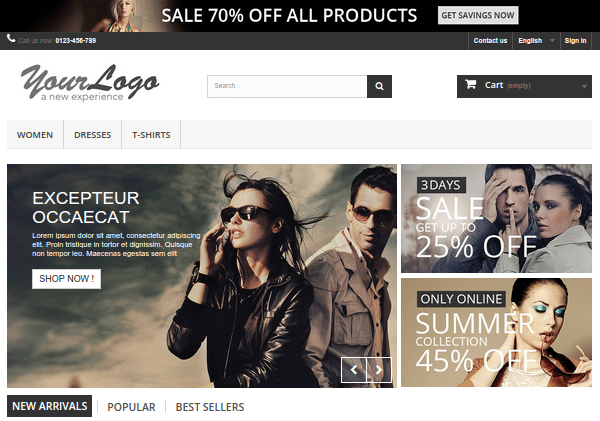 Εγκατάσταση PrestaShop Themes για e-shop 06a