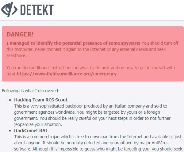 Παρακολούθηση Υπολογιστή - Εντοπίστε τη με το Detekt 13