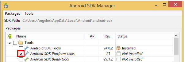 εγκατάσταση Android Debug Bridge 08