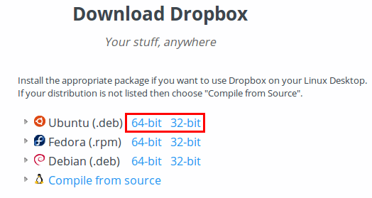 Εγκατάσταση Dropbox σε Linux Mint - Ubuntu 01