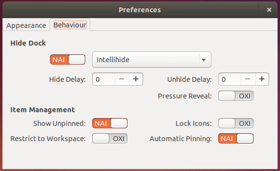 εγκατάσταση dock στο Linux Mint - Ubuntu με το Plank 07