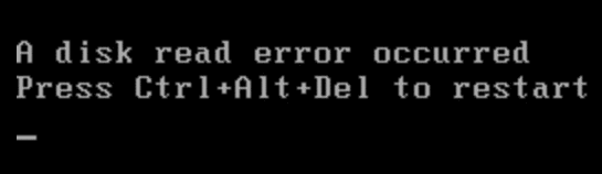 Level read error. A Disk read Error occurred Press Ctrl+alt+del to restart. Disk Error Press any Key to restart. Stream read Error. Disk read Error 'Flood'.
