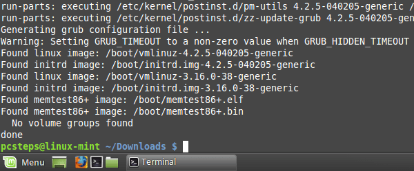 Αναβάθμιση Kernel 4.2.5 σε Linux Mint - Ubuntu 09