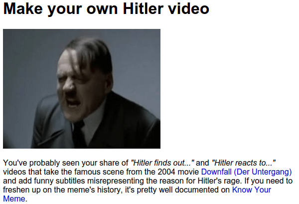 αντίδραση Χίτλερ - Δημιουργία Βίντεο για Όλους 01