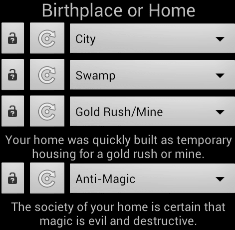 δημιουργία χαρακτήρων RPG στο Android 10