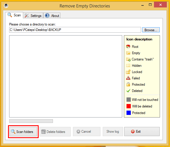 Διαγραφή Άδειων Φακέλων Αυτόματα στα Windows 05