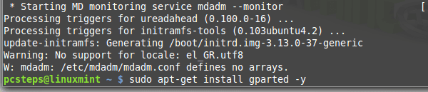 Δημιουργία Software RAID 5 στο Linux Mint - Ubuntu 05