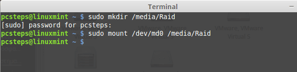 Δημιουργία Software RAID 5 στο Linux Mint - Ubuntu 23
