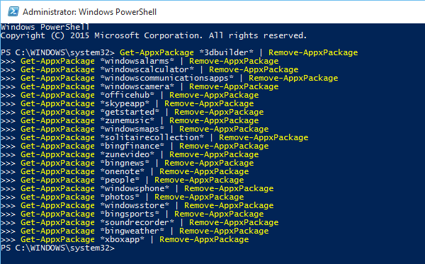 Διαγράψτε τις Εφαρμογές των Windows 10 με το PowerShell 05