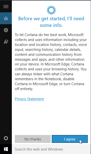 Ενεργοποίηση της Cortana στα Windows 10, στην Ελλάδα 15