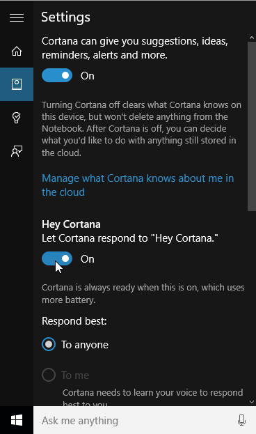 Ενεργοποίηση της Cortana στα Windows 10, στην Ελλάδα 18