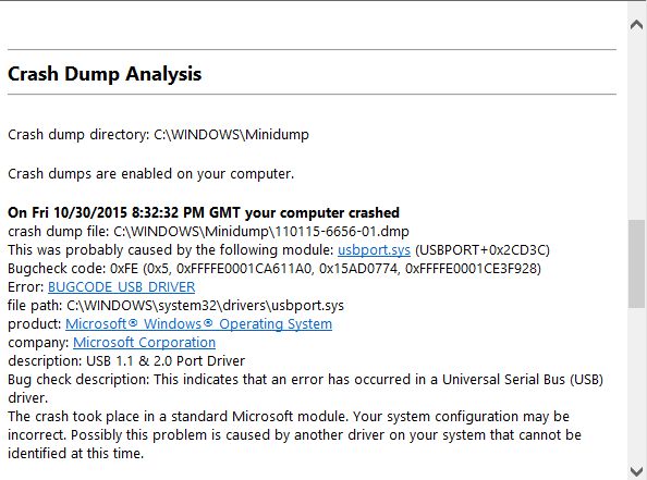 Ανάλυση Μπλε Οθόνης στα Windows με το WhoCrashed 05