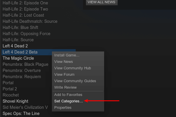 Απόκρυψη ή Διαγραφή Παιχνιδιών από το Steam 02