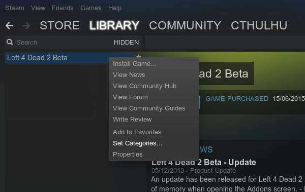 Απόκρυψη ή Διαγραφή Παιχνιδιών από το Steam 05