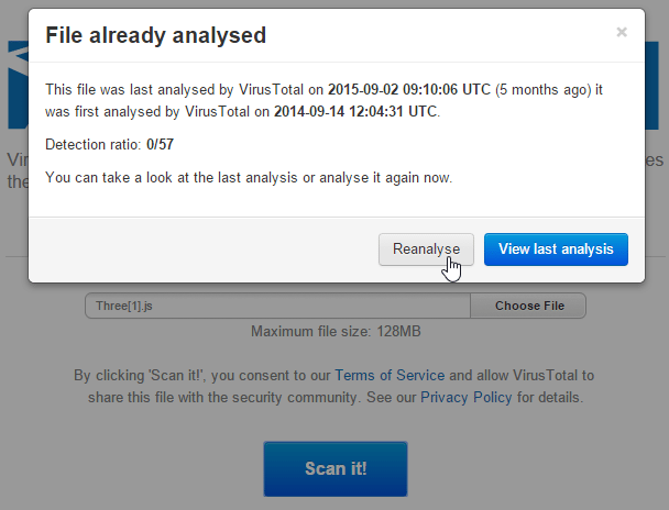 Έλεγχος Αρχείων για Ιούς και Malware με το VirusTotal 04