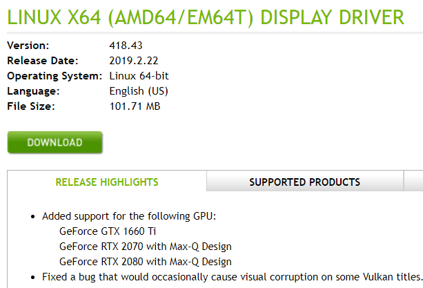 Windows με Linux Nvidia Driver