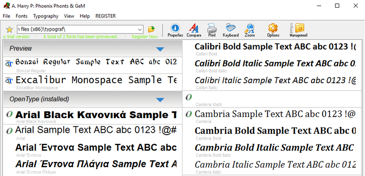 Μετονομασία Γραμματοσειράς Στα Windows με το Font Forge Typograf 21