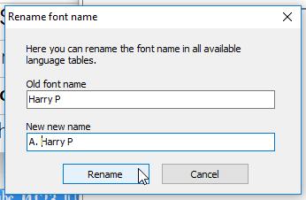 Μετονομασία Γραμματοσειράς Στα Windows με το Font Forge Typograf 25