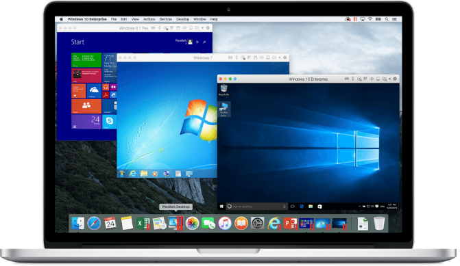 Windows σε Mac Parralels