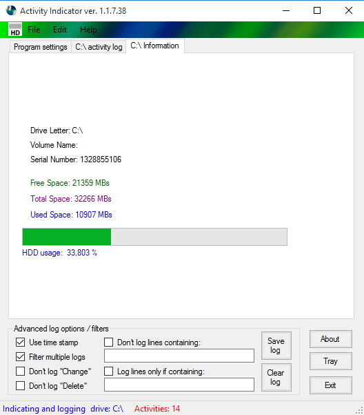 Ενδείξεις Συστήματος για Επεξεργαστή, RAM, Δίκτυο, Δίσκο 34