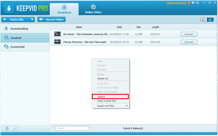 Παρουσίαση KeepVid Pro 14