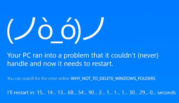 Απαραίτητοι Φάκελοι Συστήματος των Windows Που Δεν Πειράζω Ποτέ