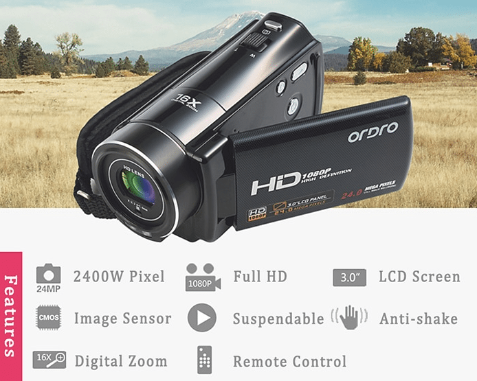 Camcorder Ordro HDV-V7: Τι Εξοπλισμό Χρειάζεται Ένας Νέος Youtuber