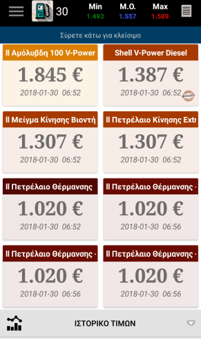 Φθηνή Βενζίνη Τα Φθηνότερα Πρατήρια Με το FuelGR