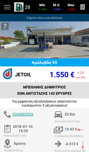 Φθηνή Βενζίνη Τα Φθηνότερα Πρατήρια Με το FuelGR