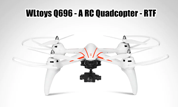 WLtoys Q696 Λευκό Quadcopter Με Σχεδιασμό Αεροσκάφους