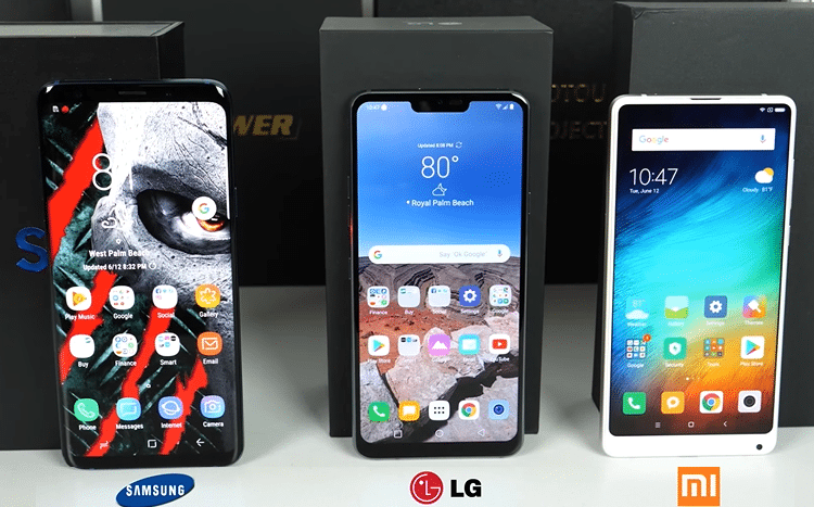 Galaxy S9+ vs. LG G7 ThinQ vs. Mi Mix 2s 2