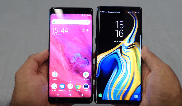 Galaxy Note 9 vs. Sony Xperia XZ3 22ααβ