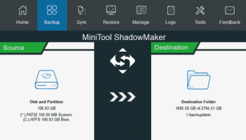 MiniTool ShadowMaker Review: Δωρεάν Αντίγραφα Ασφαλείας