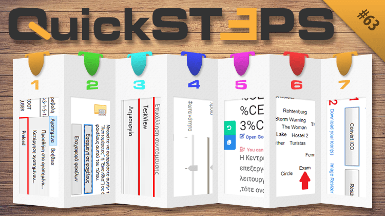 Quicksteps#63: Αύξηση Φωτεινότητας, Προσθήκη TaskView, Δημιουργία Εικονιδίων