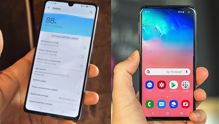 Samsung Galaxy S10e vs Huawei P30 15aa