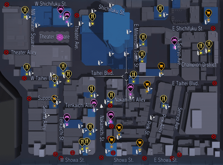 O minimap του Yakuza Kiwami 2