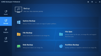 Πλήρες Windows Backup Image με το AOMEI Backupper Professional