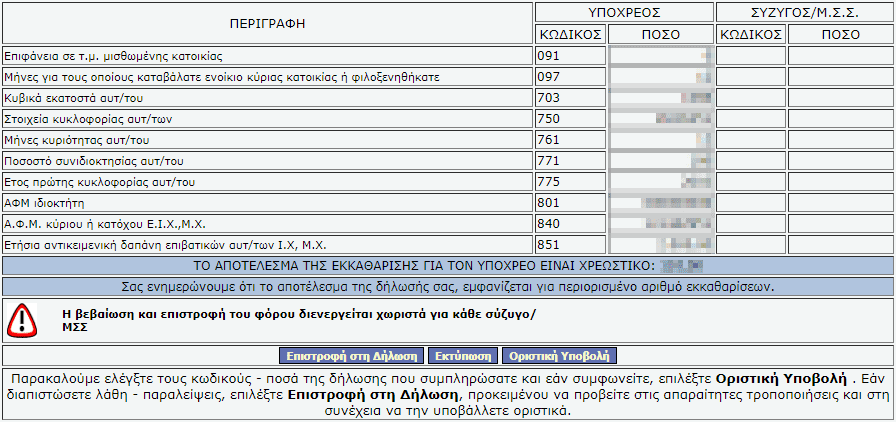 Δήλωση φόρου εισοδήματος