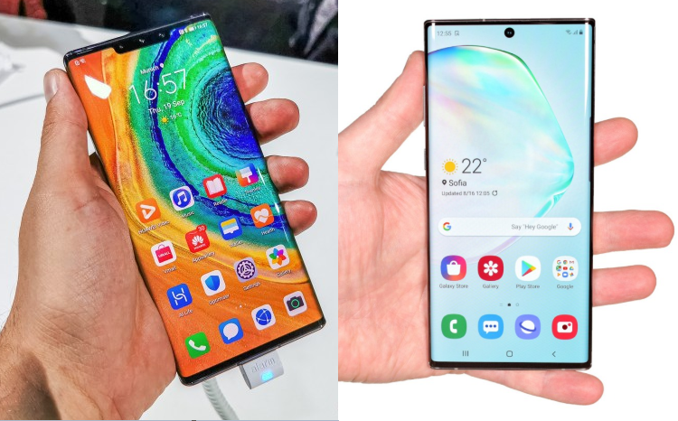 Huawei Mate 30 Pro vs Samsung Galaxy Note 10+ 12ααα