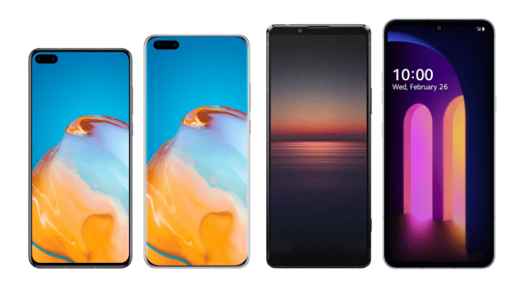 Featured Huawei P40P40 Pro VS Sony Xperia 1 II VS LG V60 ThinQ