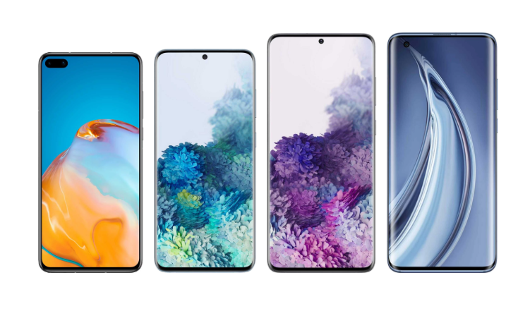 Huawei P40P40 Pro VS Sony Xperia 1 II VS LG V60 ThinQ 4 5A