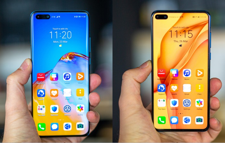 Huawei P40 VS P40 Pro VS Sony Xperia 1 II VS LG V60 ThinQ 30α