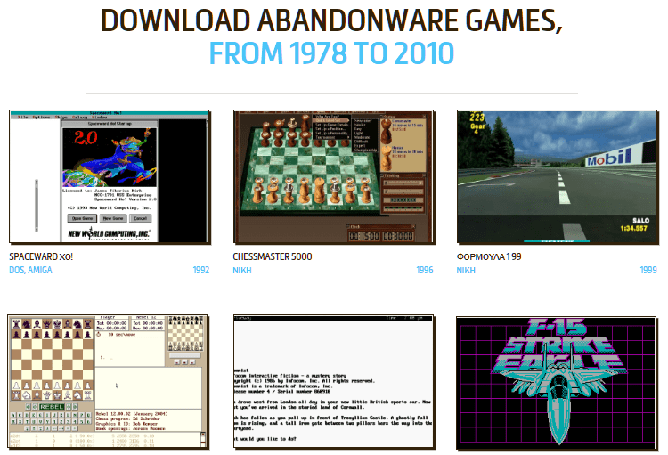 Site Για Κατέβασμα Παιχνιδιών: Παλιά Παιχνίδια Δωρεάν Και Νόμιμα
